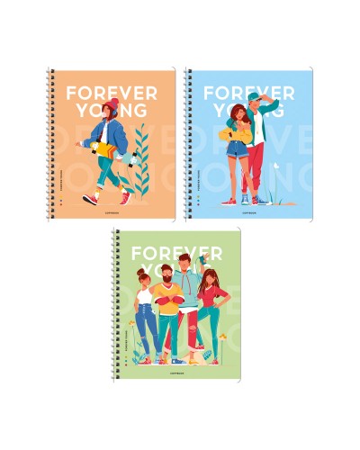 Тетрадь 48л., А5, клетка на гребне ArtSpace "Стиль. Forever young", Т48спкС_43038, 332790